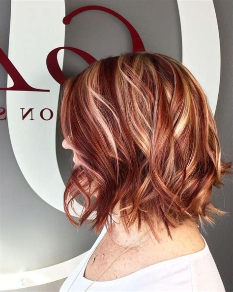 hairstyles with blonde and red highlights|blonde red highlights for short hair.